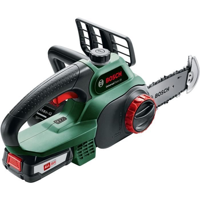 BOSCH Tronçonneuse sans fil - UniversalChain 18 (LIvré avec : 1 batterie 18V 2,5Ah) BOSCH Tronçonneuse sans fil - UniversalChain 18 (LIvré avec : 1 batterie 18V 2,5Ah)