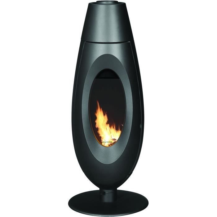 Poêle à bois - INVICTA Ovatio - 5 KW - bûches 32 cm Poêle à bois - INVICTA Ovatio - 5 KW - bûches 32 cm