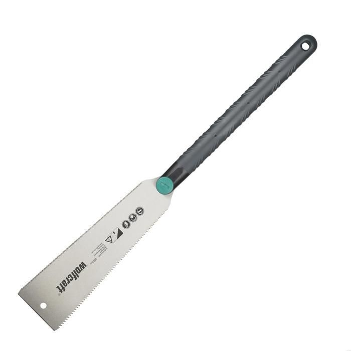 Scie Japonaise, Lame de 240 mm, 2 types de Dents, en Acier Inoxydable - wolfcraft 6951000 Scie Japonaise, Lame de 240 mm, 2 types de Dents, en Acier Inoxydable - wolfcraft 6951000