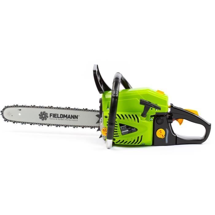 Tronçonneuse thermique - FIELDMANN - 56,5cc - Guide 40 cm - Maintenance facile Tronçonneuse thermique - FIELDMANN - 56,5cc - Guide 40 cm - Maintenance facile