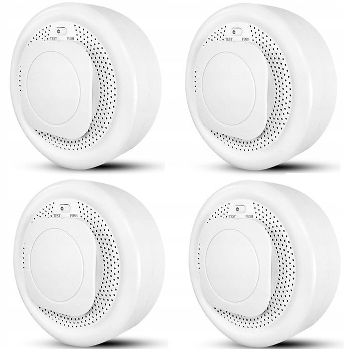 Capteur de fumée intelligent Zigbee - MOES - Matériau ignifuge - Notifications smartphone - Alarme sonore