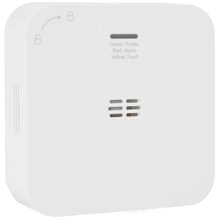 Smartwares FGA-13800 Détecteur de monoxyde de carbone avec commande via une application à pile(s) Gaz détecté monoxyde