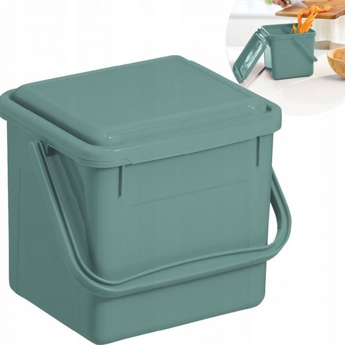 Seau a charbon - seau a cendres Rotho Seau 4,5L BIO vert gui