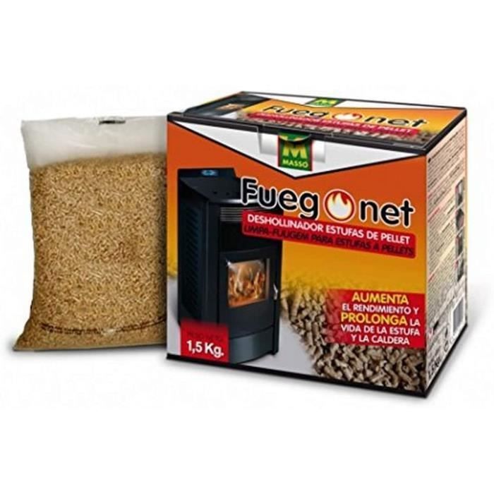 Ramoneur Pellets - Comercial Mida - 231296 - 1,5 Kg - Noir - Spécifique pour poêles et chaudières Ramoneur Pellets - Comercial Mida - 231296 - 1,5 Kg - Noir - Spécifique pour poêles et chaudières