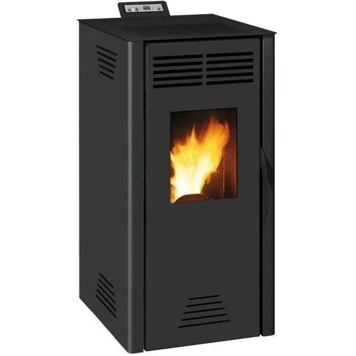 Poêle à granulés INVICTA Adrano - 7,3 kW - Rendement 88,7% - Noir Poêle à granulés INVICTA Adrano - 7,3 kW - Rendement 88,7% - Noir