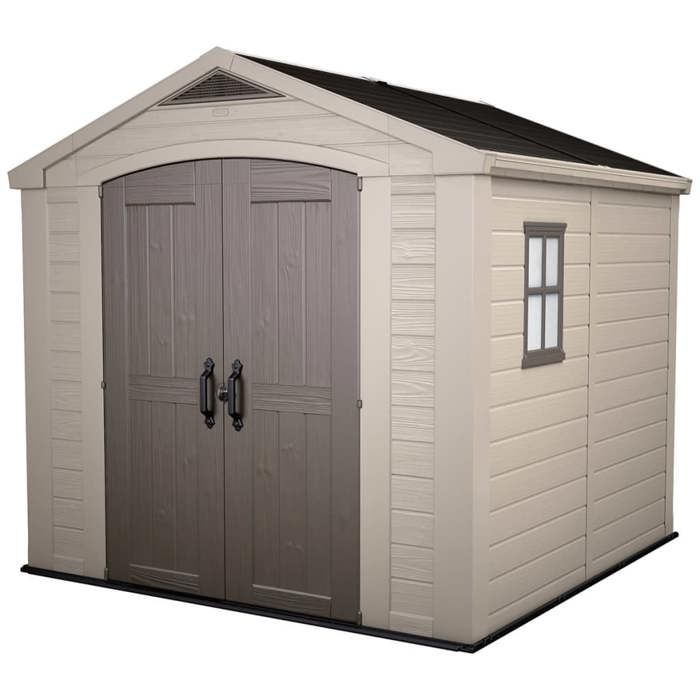 Abri de jardin en résine 6,6 m² KETER Sydney 88 Beige et Marron Abri de jardin en résine 6,6 m² KETER Sydney 88 Beige et Marron