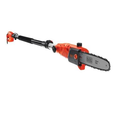 Elagueuse électrique sur perche électrique BLACK+DECKER - PS7525-QS - 800W - 25 cm - Manche extensible jusqu'à 2,44 m