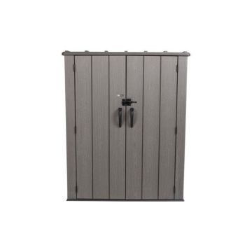 LIFETIME ARMADIO DA GIARDINO IN POLIETILENE 136X70X172CM PORTA ATTREZZI ESTERNO