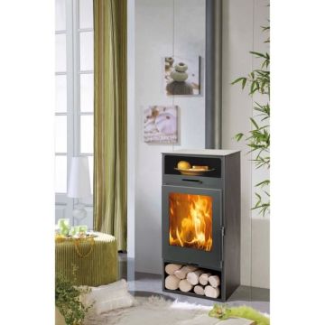 Poêle à bois - PANADERO - Nijar Ecodesign - 6,3 kw - Bûches 40 cm