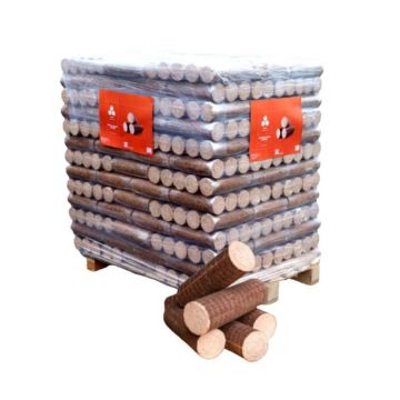 Bois de chauffage densifié Wooday -  Palette 96 packs de 5 bûches - livraison Loire-Atlantique