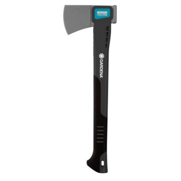 Hache universelle GARDENA 1000A - Manche 45cm - Lame acier trempé - Revêtement anti-adhérence - Garantie 25 ans