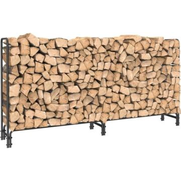 Étagère en Métal pour Bois de Cheminée Range Bûches Extérieur XXL- 233x118x35cm pour Bois de Chauffage