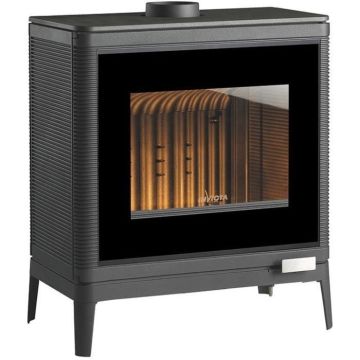 Poêle à bois - INVICTA Kazan Grand Angle - 9 Kw - Bûches 58 cm