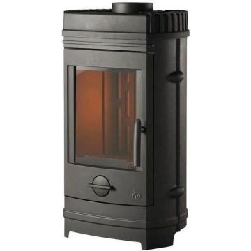 Poêle à bois INVICTA Chatel - Puissance optimale: 8 kW - Max: 12 kW- Bûches 34 cm max - Fonte - Fabriqué en France - Ecodesign