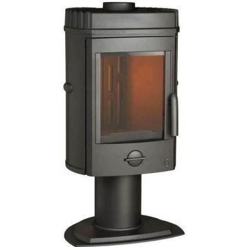 Poêle à bois INVICTA Mesnil - Puissance optimale 8 kW - Max: 12kW- Bûches 34 cm max - Fonte - Fabriqué en France - Ecodesign