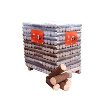 Bois de chauffage densifié Wooday. 1X palette 96 packs de 5 bûches - livraison Vendée