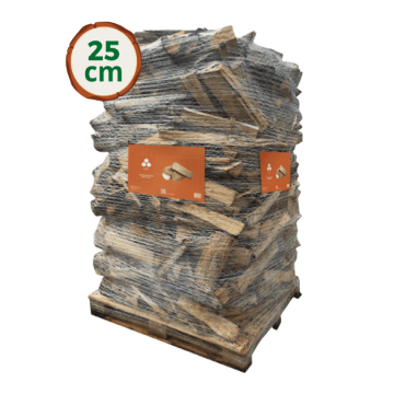 Bois de chauffage 25 cm Wooday - Bois bûche 100% feuillus - livraison dans l'Ain