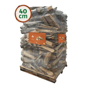 Bois de chauffage 40 cm Wooday - Bois bûche 100% feuillus - livraison dans l'Ain