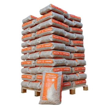 Granulé pellet de bois WOODAY - Palette de 65 sacs - livraison dans l'Ain